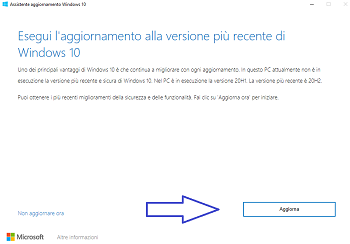 aggiornare windows