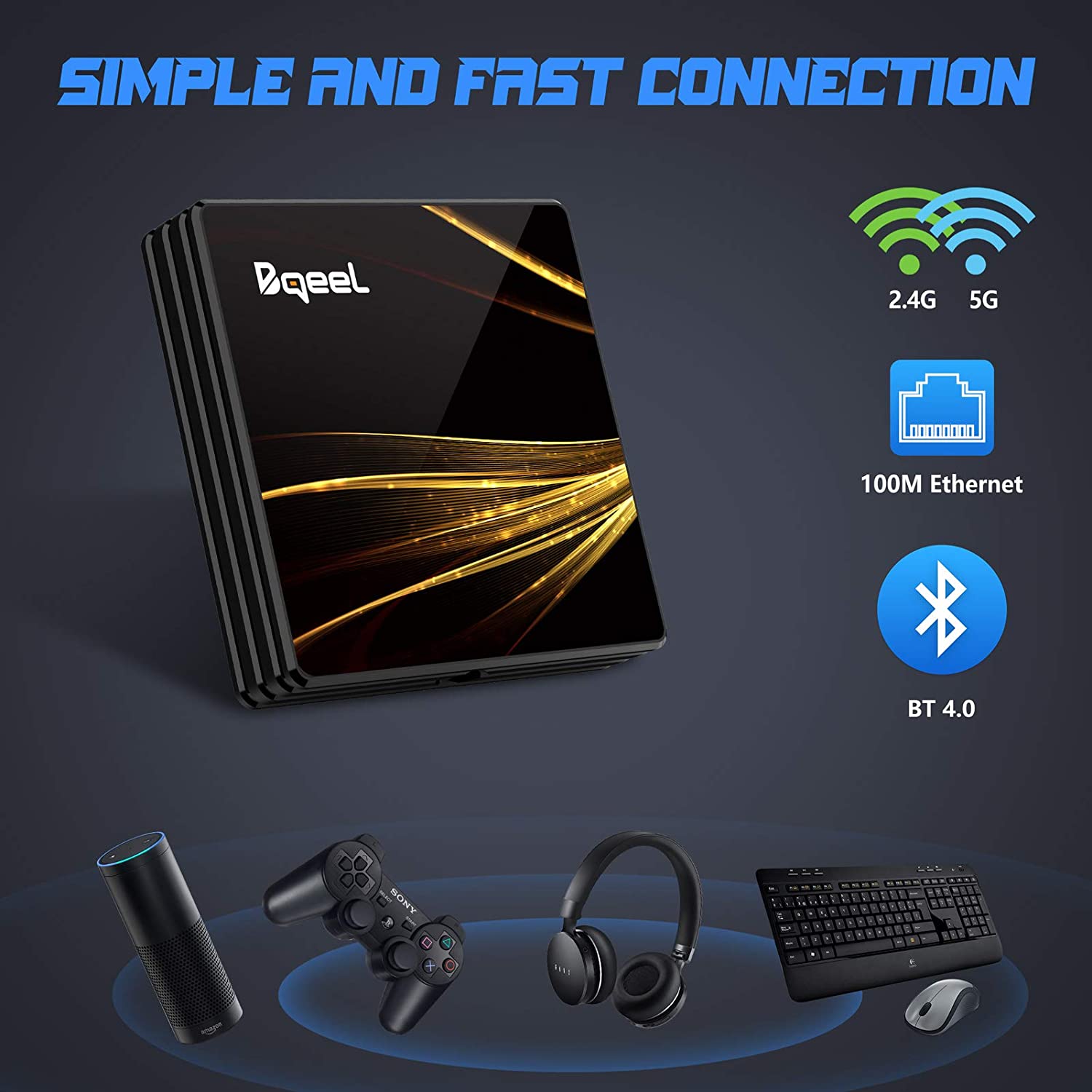 Recensione tvbox Bqeel android per rendere una tv smart