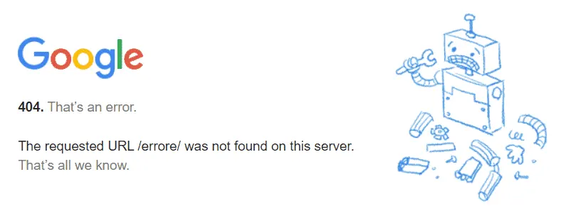 errore 404