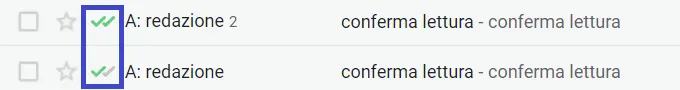 conferma lettura gmail