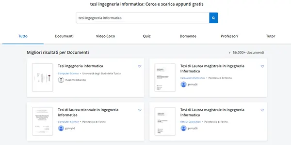 scaricare documenti docsity