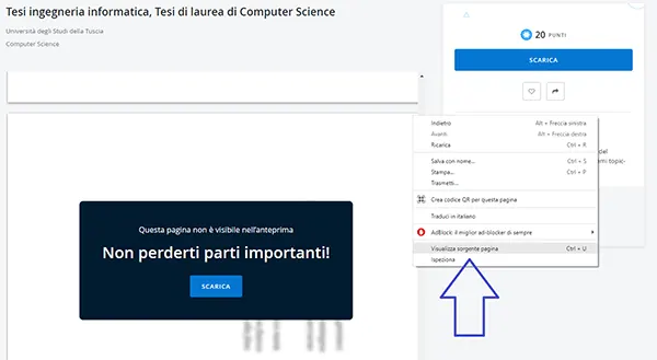 scaricare documenti docsity